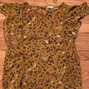 Yellow floral top